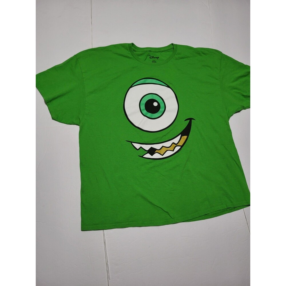 (#L8) Disney Pixar Mike Wizowski Short Sleeve T-shirt Size Men's XXXL Green